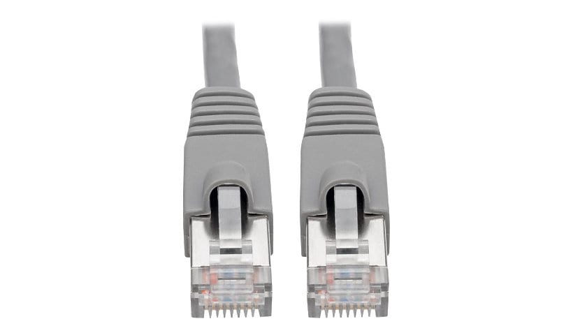 Eaton Tripp Lite Series Cat6a 10G Snagless Shielded STP Ethernet Cable (RJ45 M/M), PoE, Gray, 10 ft. (3.05 m) - patch