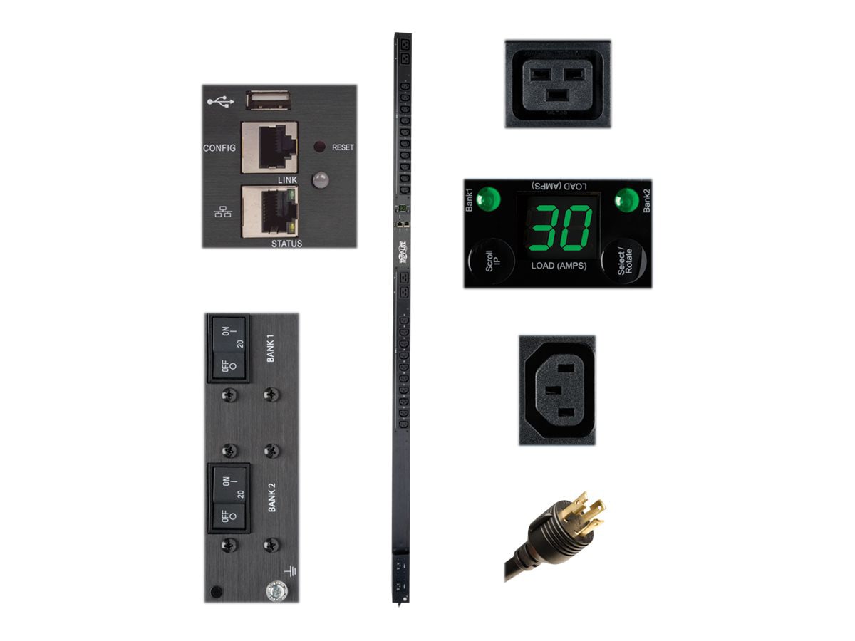 Eaton 5.5kW Single-Phase Monitored PDU with LX Platform Interface, 208/230V