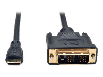 Eaton Tripp Lite Series Mini HDMI to DVI Adapter Cable (Mini HDMI to DVI-D M/M), 3 ft. (0.9 m) - adapter cable - HDMI /