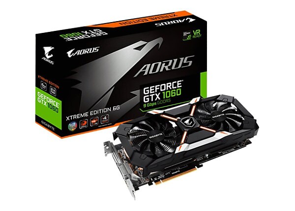 Gigabyte AORUS GeForce GTX 1060 Xtreme Edition 6G 9Gbps - graphics card - GF GTX 1060 - 6 GB