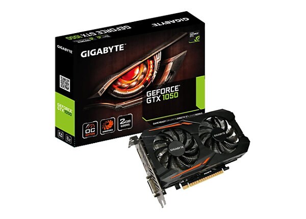 Gigabyte GeForce GTX 1050 OC 2G - graphics card - NVIDIA GeForce GTX 1050 - 2 GB