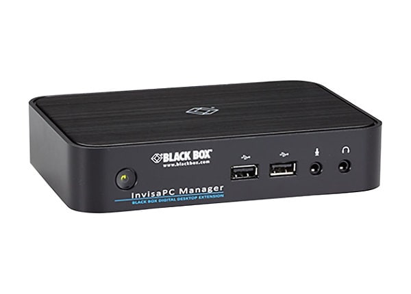 Black Box InvisaPC Manager - KVM / audio extender - 10Mb LAN, 100Mb LAN, GigE - TAA Compliant