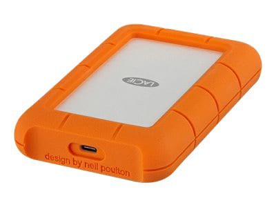 Rechtsaf meesteres eindpunt LaCie Rugged USB-C - hard drive - 4 TB - USB 3.1 Gen 1 - STFR4000800 - -