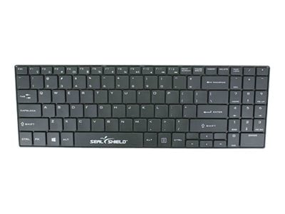 Seal Shield Clean Wipe Waterproof - keyboard - QWERTY - US English - black Input Device