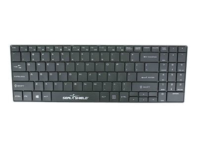 Seal Shield Clean Wipe Waterproof - keyboard - English - US - black