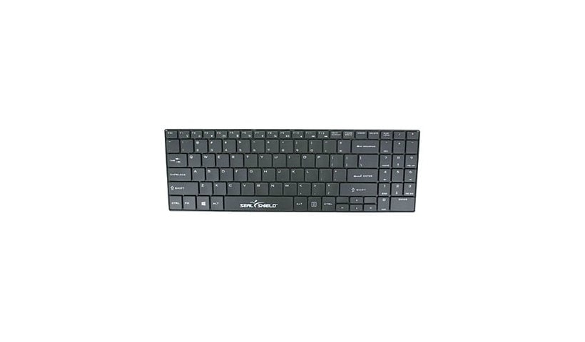 Seal Shield Clean Wipe Waterproof - keyboard - English - US - black