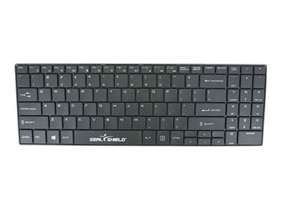 Seal Shield Clean Wipe Waterproof - keyboard - English - US - black