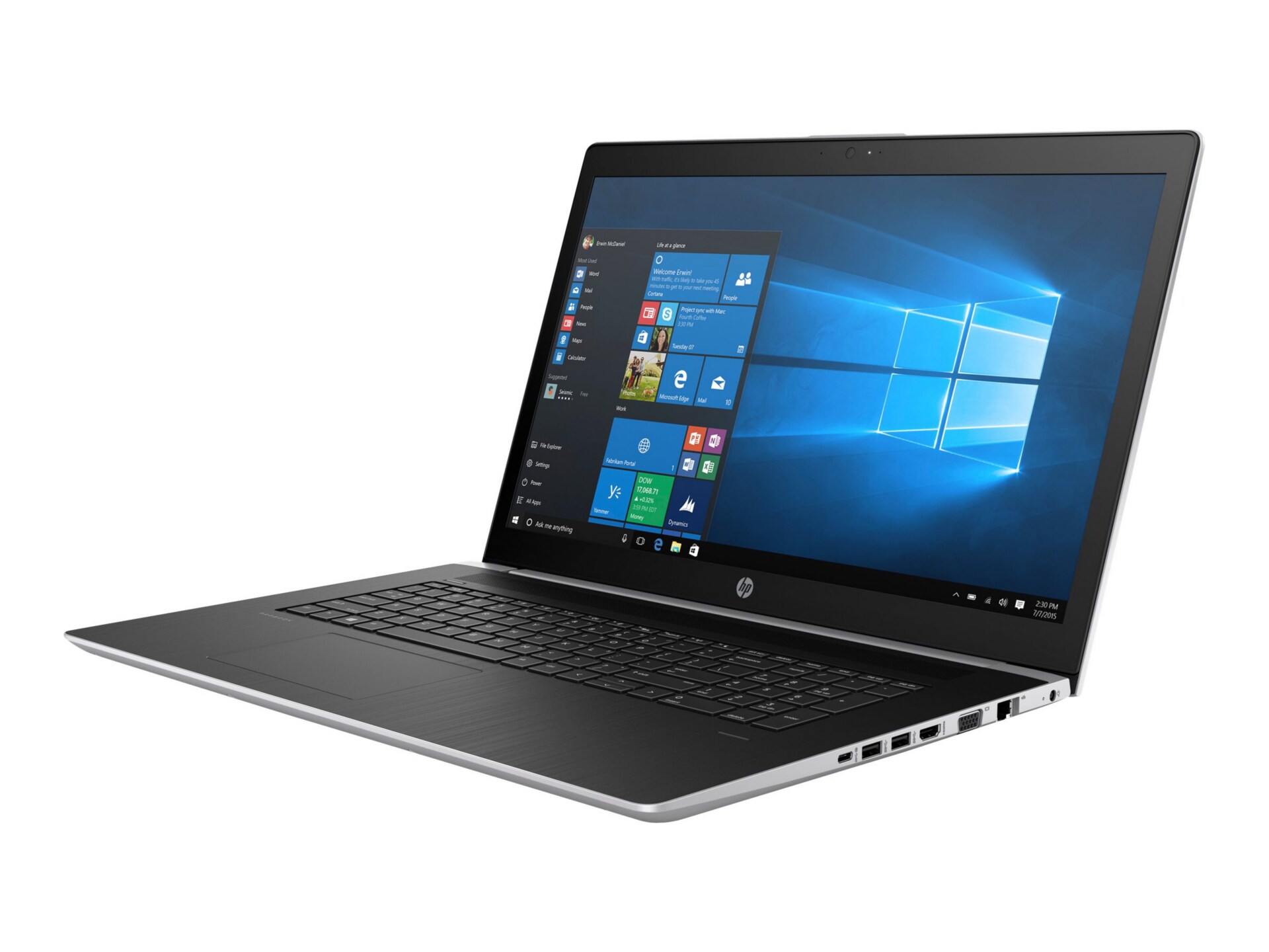 HP ProBook 470 G5 - 17.3" - Core i7 8550U - 16 GB RAM - 256 GB SSD - US