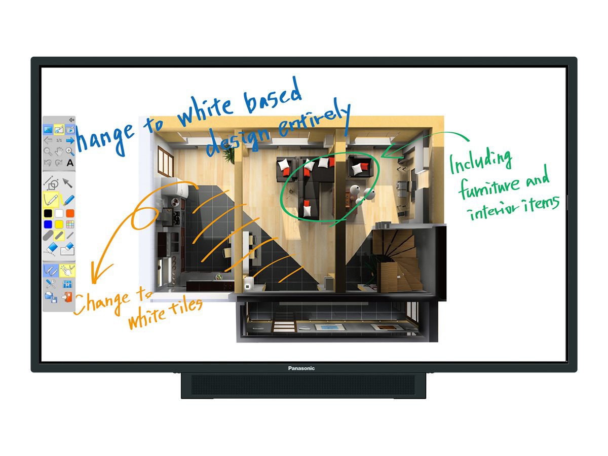 PANASONIC 75IN UHD 10POINT TOUCH LED