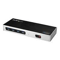 StarTech.com USB-A & USB-C Hybrid Dock - Dual 4K 60Hz HDMI and DisplayPort
