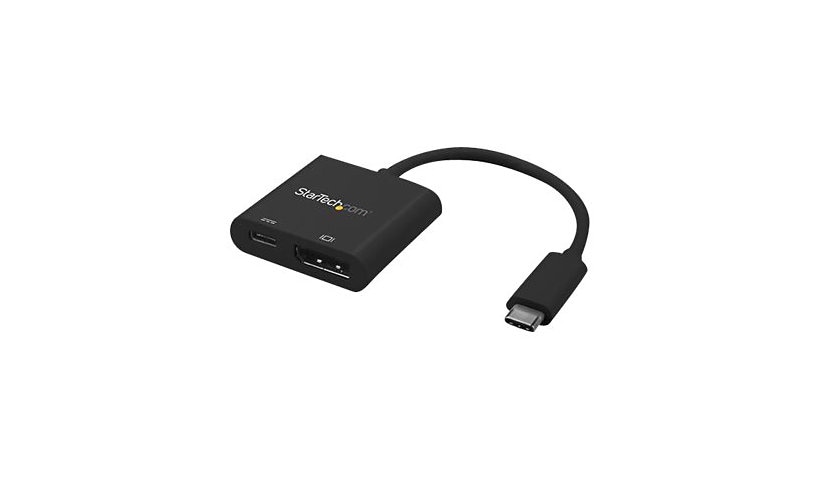StarTech.com USB C to DisplayPort Adapter with 60W Power Delivery Pass-Through - 4K 60Hz USB Type-C to DP 1.2 Video