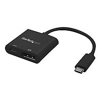 StarTech.com USB C to DisplayPort Adapter 4K 60Hz, 60W PD Pass-through