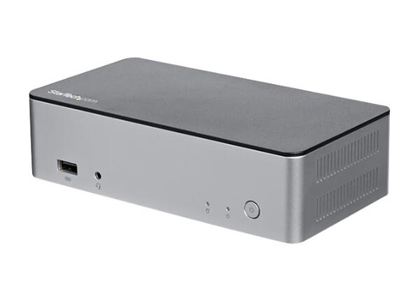 StarTech.com USB C Dock for Windows - Dual Monitor - 2.5in SATA SSD/HDD Bay