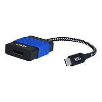 SIIG USB Type-C to DisplayPort Video Cable Adapter - external video adapter - Parade PS176 - black
