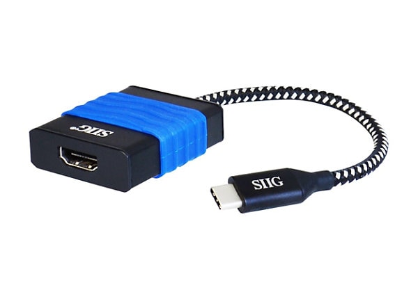 SIIG USB Type-C to HDMI Cable Adapter - external video adapter - black