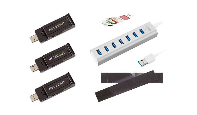 NetAlly AirMagnet Multi-adapter Kit for WiFi Analyzer - network tester accessory kit