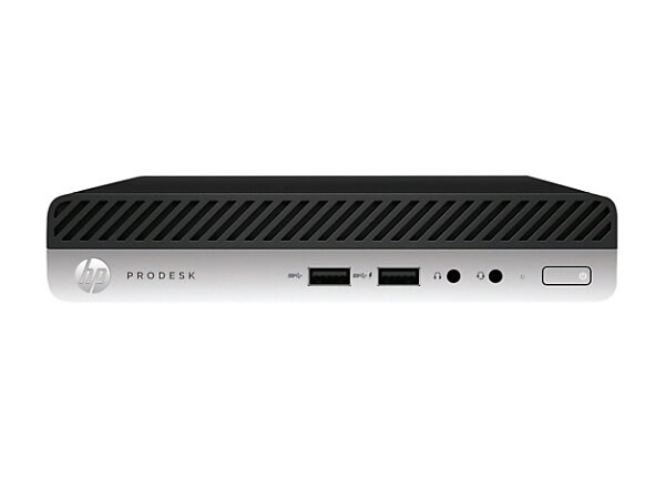 HP ProDesk 400 G3 - mini desktop - Core i3 7100T 3.4 GHz - 4 GB - 500 GB - French Canadian
