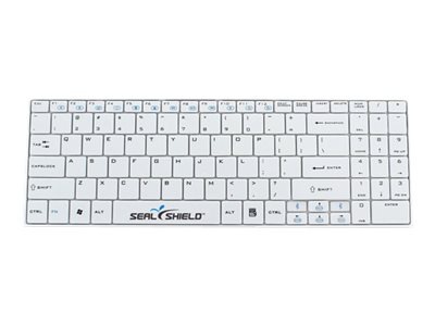 Seal Shield Clean Wipe Waterproof - keyboard - QWERTY - US - white Input Device
