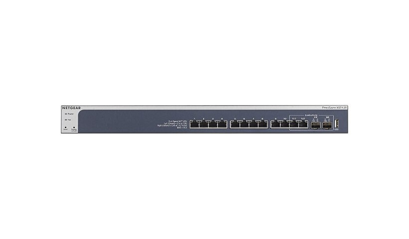 NETGEAR 12-port Gbit Smart Managed Pro Switch L2+/L3 Lite/10SFP+ (XS712Tv2)