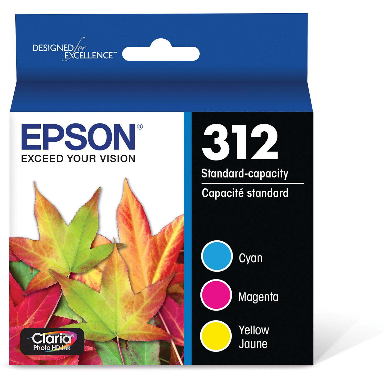 Epson T312 - 3-pack - yellow, cyan, magenta - original - ink cartridge