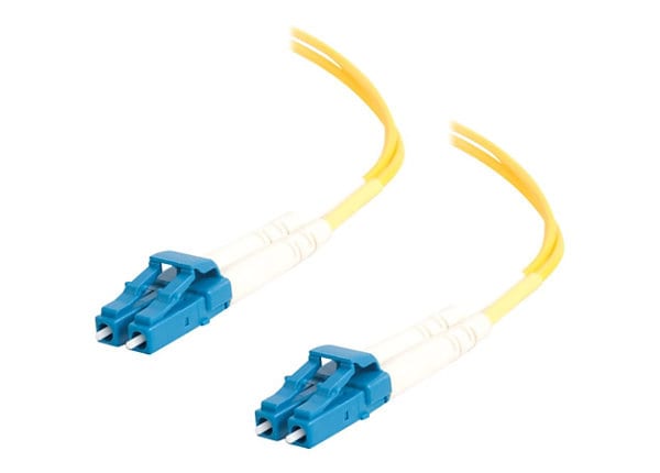 C2G 8m LC-LC 9/125 OS1 Duplex Single-Mode PVC Fiber Optic Cable (USA-Made) - Yellow - patch cable - 8 m - yellow