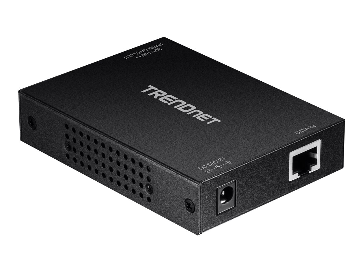 TRENDnet Gigabit PoE++ Injector, Supplies PoE (15.4W), PoE+ (30W), or PoE++ (60W), Network A PoE Device Up To 100m(328