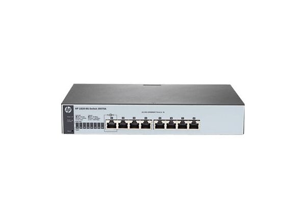 HPE 1820-8G - switch - 8 ports - managed - rack-mountable
