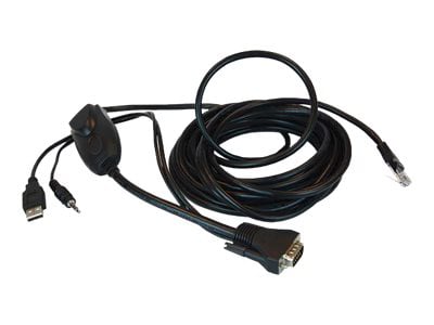 Raritan MasterConsole Digital MDUTP20-VGA - clavier/vidéo/souris/audio/câble USB - 2 m