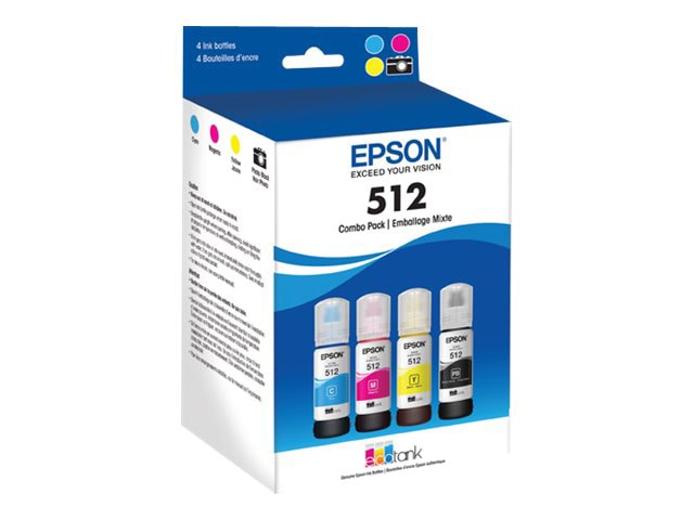 Epson 512 Multi-pack With Sensor - 4-pack - yellow, cyan, magenta, photo black - original - ink tank