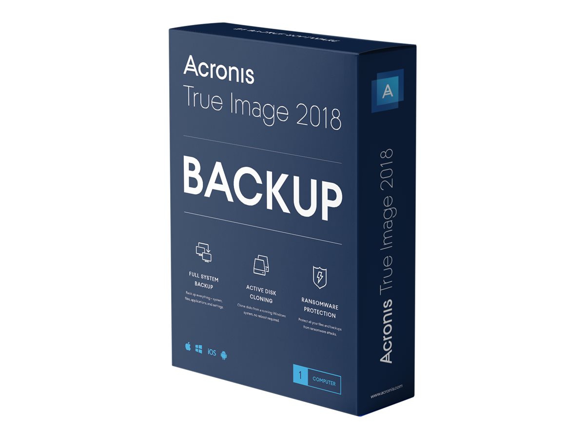 Acronis True Image Advanced - subscription license (1 year) - 1 computer, 250 GB cloud storage space