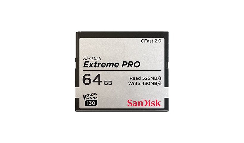 SanDisk Extreme Pro - flash memory card - 64 GB - CFast 2.0