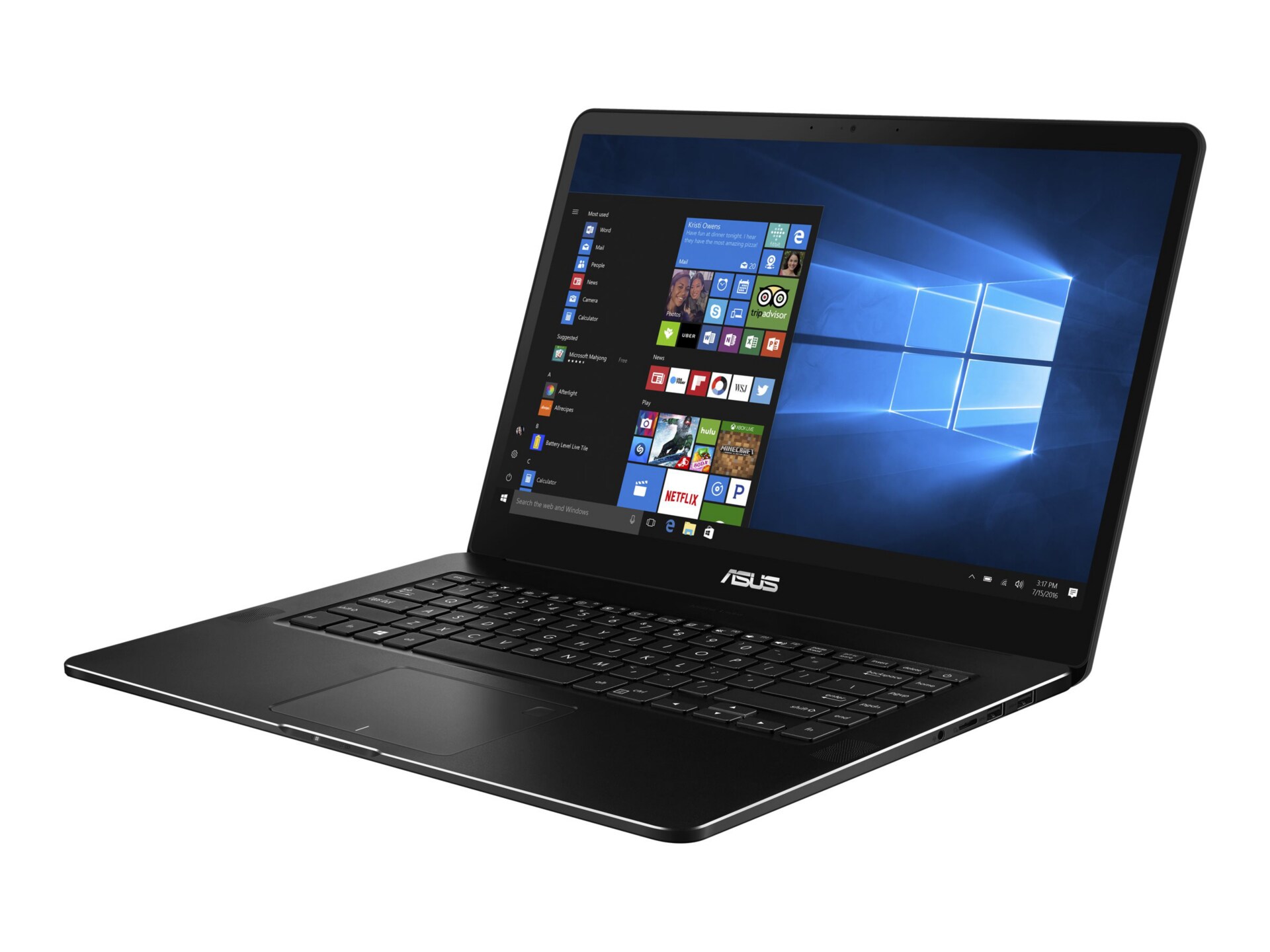 Asus ZenBook Pro UX550VE DB71T - 15.6" - Core i7 7700HQ - 16 GB RAM - 512 G