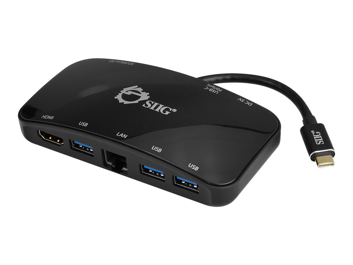 SIIG USB-C Multi-Function Mini Dock - docking station - HDMI