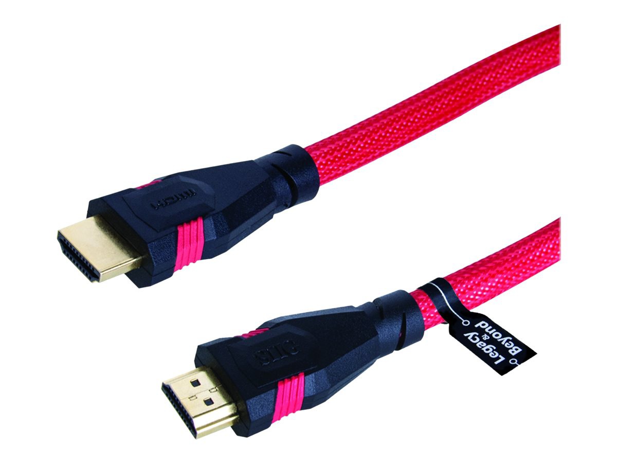 SIIG Premium Braided - HDMI with Ethernet cable - 10 ft