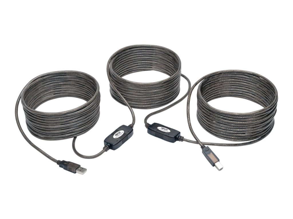 Tripp Lite 50ft USB 2.0 Hi-Speed Active Repeater Cable USB-A to USB-B M/M