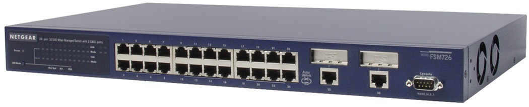 NETGEAR FSM726 24-Port 10/100 Managed Switch
