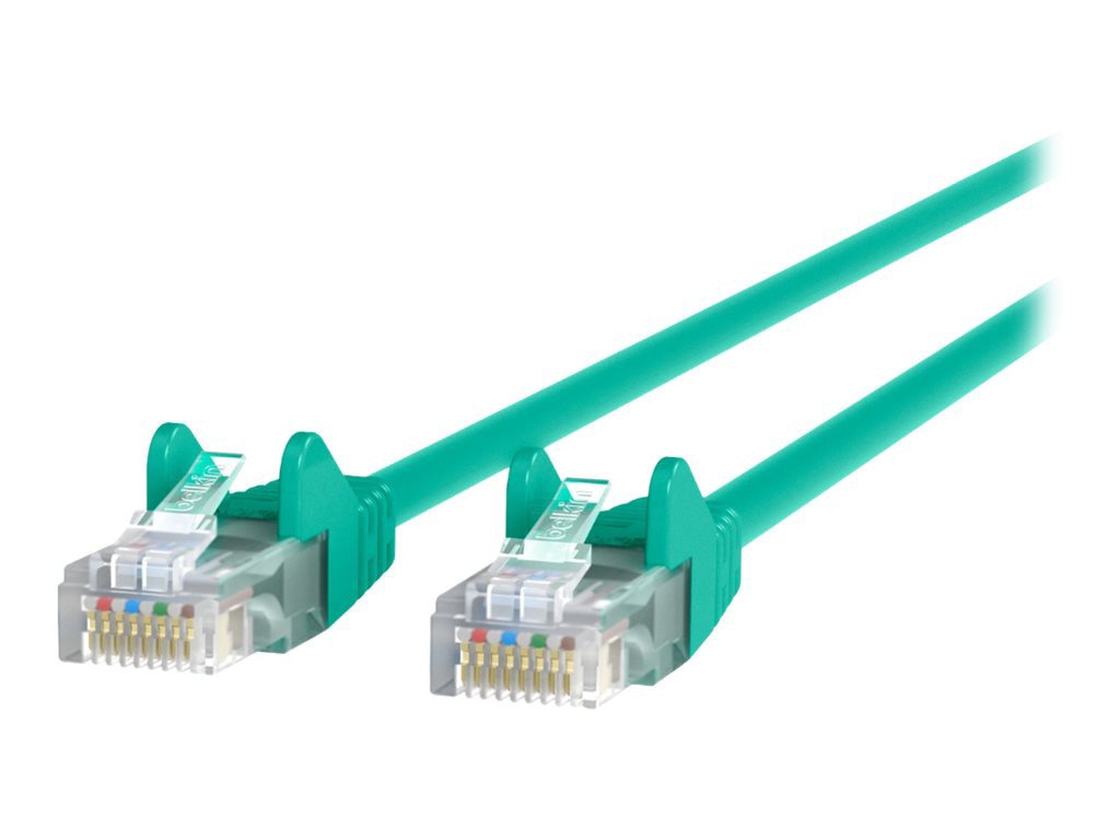 Belkin Cat6 35ft Green Ethernet Patch Cable, UTP, 24 AWG, Snagless, Molded, RJ45, M/M, 35'