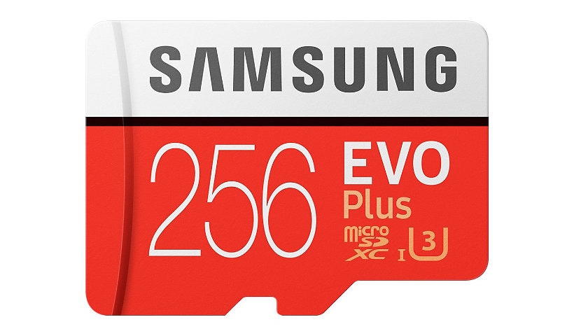 Samsung EVO Plus MB-MC256G - flash memory card - 256 GB - microSDXC UHS-I