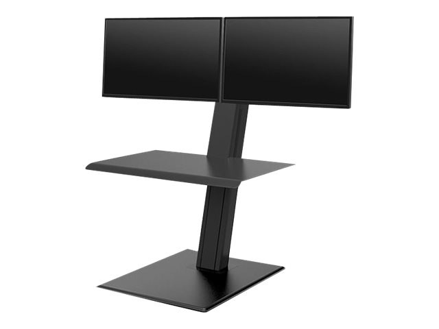 Humanscale QuickStand Eco mounting kit - for 2 LCD displays / keyboard / mouse - black