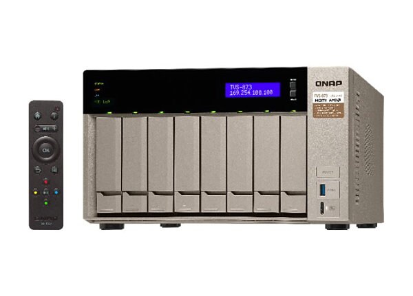 QNAP TVS-873 - NAS server - 0 GB