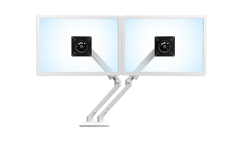 Ergotron MXV mounting kit - adjustable arm - for 2 monitors - white