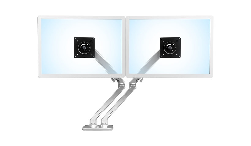 Ergotron MXV Desk Dual Monitor Arm mounting kit - for 2 monitors - polished aluminum