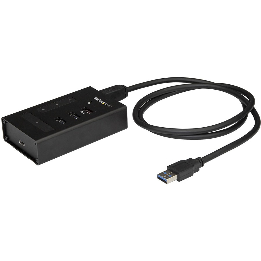 StarTech.com 4 Port USB 3.0 Hub - 1x USB-C & 3x USB-A - Mountable Metal USB