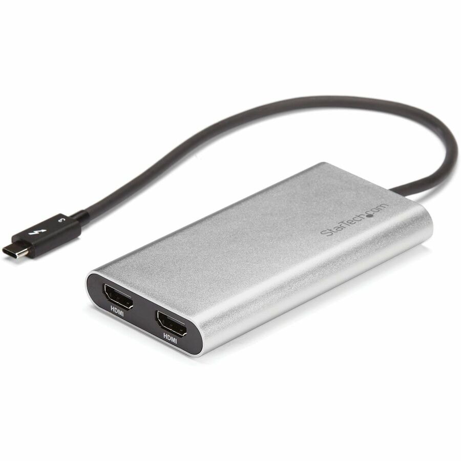 StarTech.com Thunderbolt 3 to Dual HDMI 2.0 Adapter - 4K 60Hz TB3 to Dual  HDMI Monitor - PC and Mac - TB32HD24K60 - Monitor Cables & Adapters 