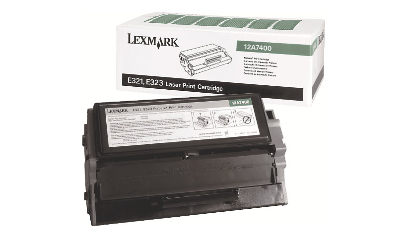 Lexmark Return Program 12A7400 Black Print Cartridge