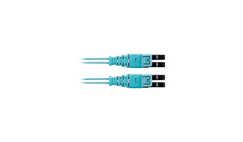 Panduit Opti-Core Push-Pull - patch cable - 0.61 m - aqua