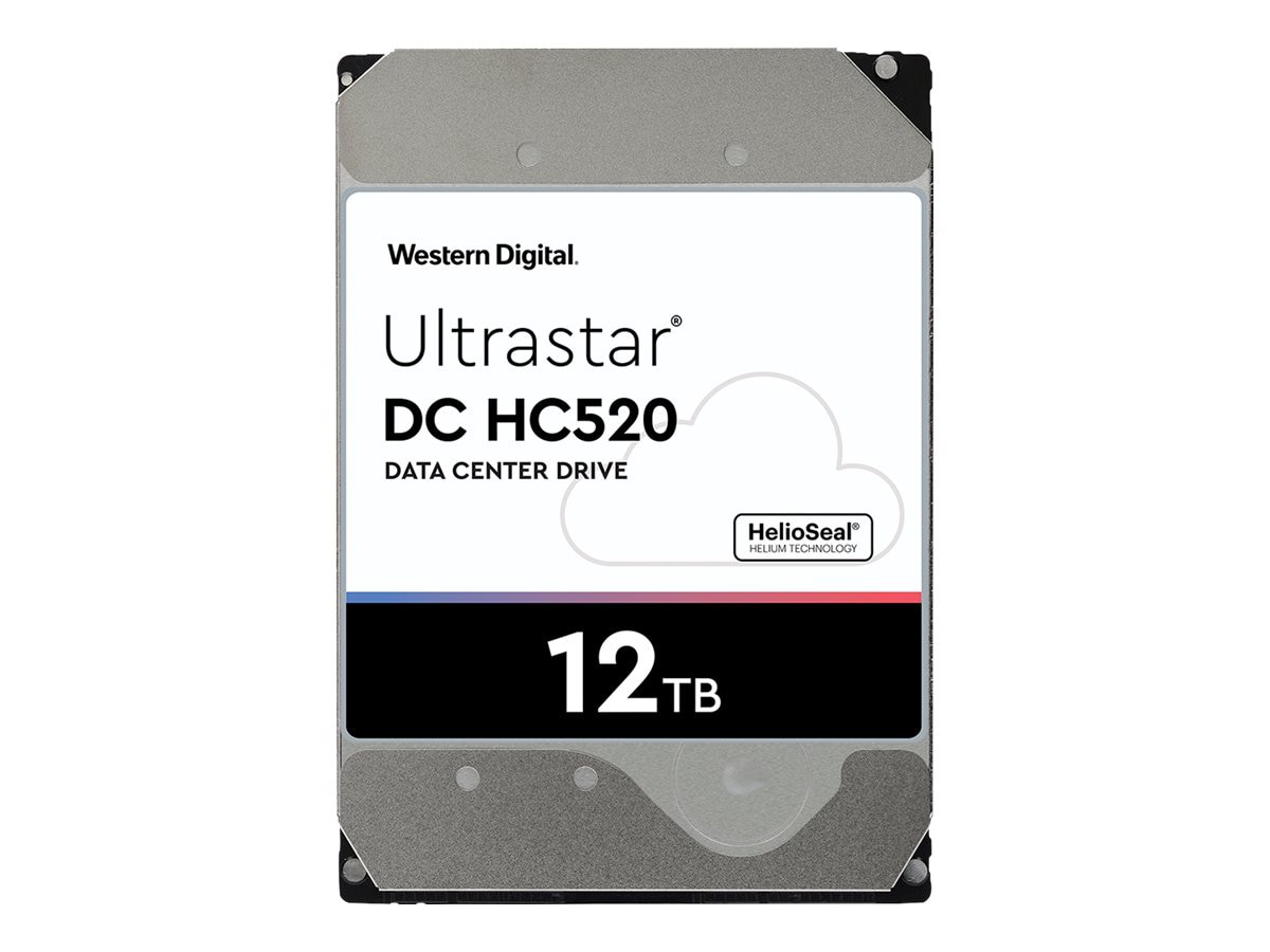 WD Ultrastar DC HC520 HUH721212ALE604 - hard drive - 12 TB - SATA 6Gb/s