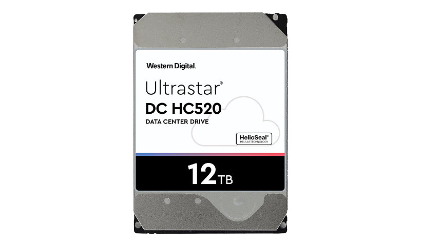 WD Ultrastar DC HC520 HUH721212ALE604 - hard drive - 12 TB - SATA 6Gb/s
