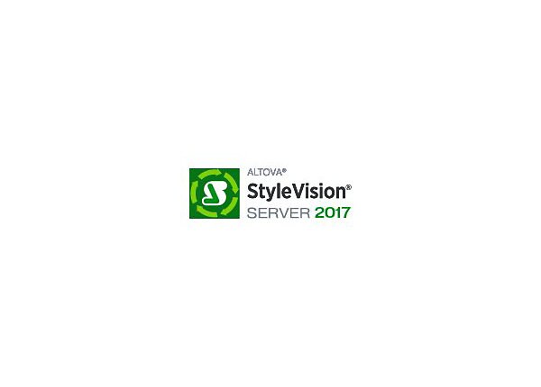Altova StyleVision Server 2017 - subscription license (1 year) - 1 server, 1 core
