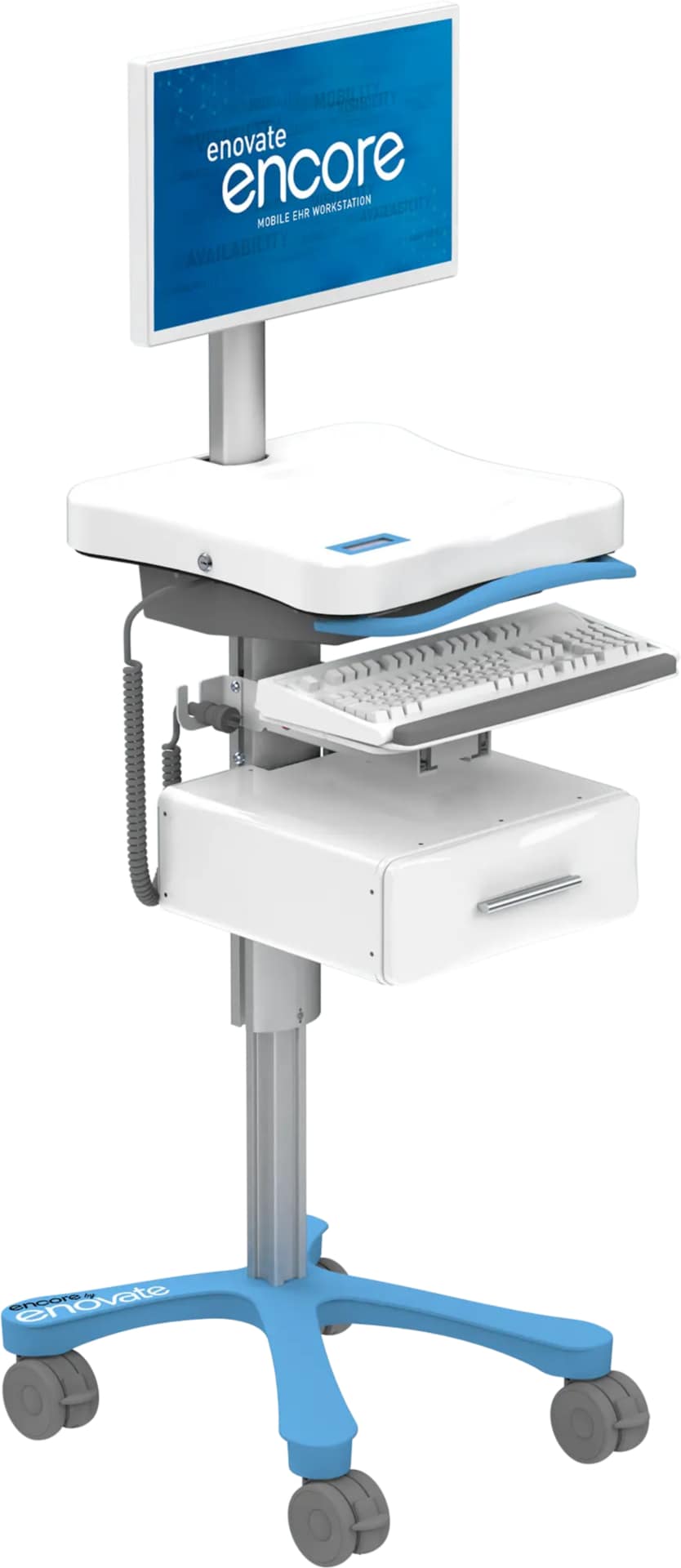 Enovate Medical Two Tier Single Drawer for Encore Workstation